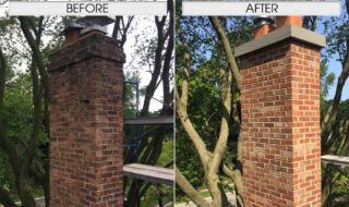Before & After Chimney Repair Before & After Chimney Repair