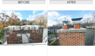 Before & After Chimney Repair Before & After Chimney Repair
