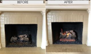 Gas Log Refurbish Before & After Gas Log Refurbish Before & After