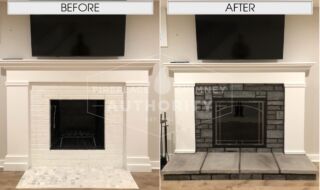 Before & After Fireplace Refacing