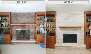 Before & After Fireplace Reface Before & After Fireplace Reface