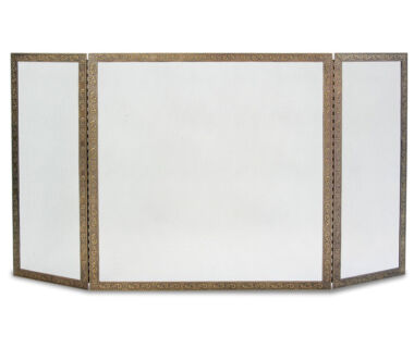 Bay Branch Embossed Tri Panel Fireplace Screen Bay Branch Embossed Tri Panel Fireplace Screen