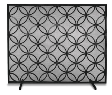 Bedford Matte Black Fireplace Screen Bedford Matte Black Fireplace Screen