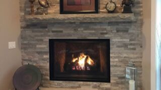 Chiseled Stone Mantel Chiseled Stone Mantel