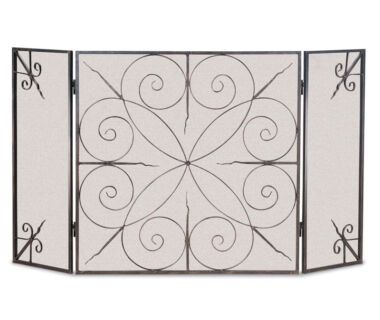 Elements 3 Panel Folding Fireplace Screen Elements 3 Panel Folding Fireplace Screen