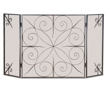 Elements 3 Panel Folding Fireplace Screen Elements 3 Panel Folding Fireplace Screen