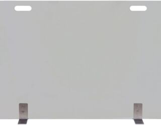 Elite Rectangle Clear Glass Fireplace Screen Elite Rectangle Clear Glass Fireplace Screen