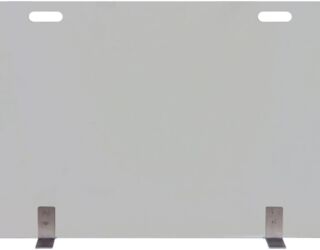Elite Rectangle Clear Glass Fireplace Screen Elite Rectangle Clear Glass Fireplace Screen
