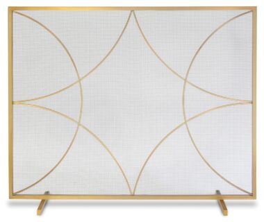Forged Diamond Flat Panel Brass Fireplace Screen Forged Diamond Flat Panel Brass Fireplace Screen