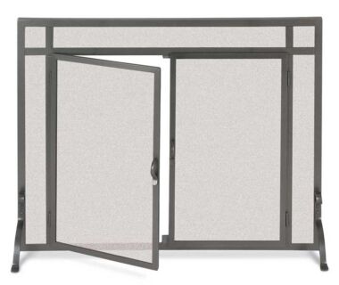 Forged Iron Door Fireplace Screen Forged Iron Door Fireplace Screen