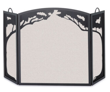 Grand Oak Tri Panel Fireplace Screen Grand Oak Tri Panel Fireplace Screen