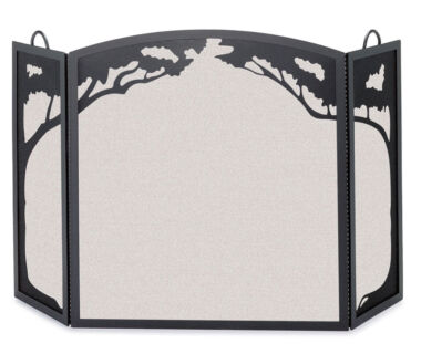 Grand Oak Tri Panel Fireplace Screen Grand Oak Tri Panel Fireplace Screen