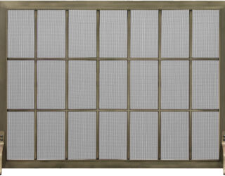 Industrial Rectangle Fireplace Screen Industrial Rectangle Fireplace Screen