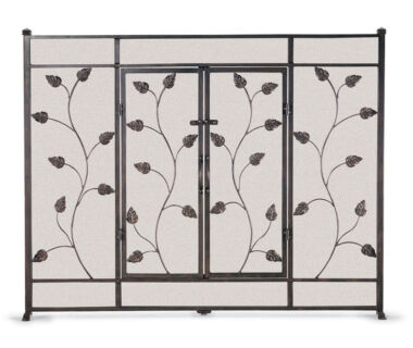 Leaf & Vine Single Panel Door Fireplace Screen Leaf & Vine Single Panel Door Fireplace Screen