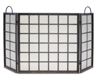 Manor 3 Panel Folding Fireplace Screen Manor 3 Panel Folding Fireplace Screen