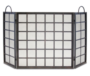 Manor 3 Panel Folding Fireplace Screen Manor 3 Panel Folding Fireplace Screen