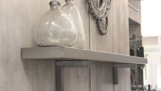 Industrial Black Metal Shelf Mantel Industrial Black Metal Shelf Mantel