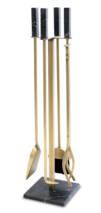 Nero Marble Brass Tool Set Nero Marble Brass Tool Set