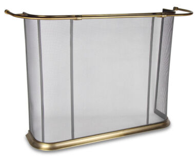 Old English Brass Rail Fireplace Screen Old English Brass Rail Fireplace Screen