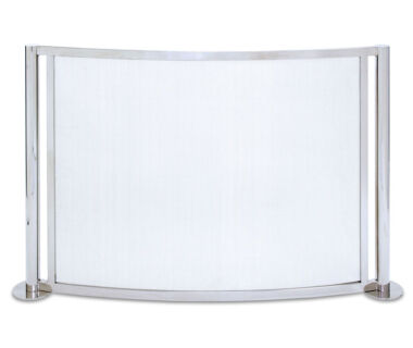 Panorama Bowed Fireplace Screen Panorama Bowed Fireplace Screen