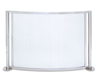 Panorama Bowed Fireplace Screen Panorama Bowed Fireplace Screen