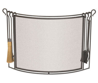 Fireplace Screen With Tools Fireplace Screen With Tools