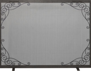 Scroll Traditional Fireplace Screen Scroll Traditional Fireplace Screen