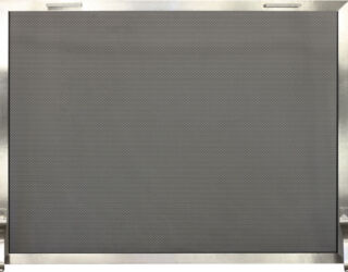 Stainless Rectangle Fireplace Screen Stainless Rectangle Fireplace Screen