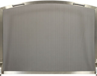 Stainless Arch Fireplace Screen Stainless Arch Fireplace Screen