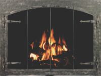 Forged Iron Arch Conversion Door in Burnished Bronze Forged Iron Arch Conversion Door in Burnished Bronze