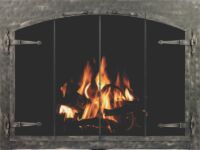 Forged Iron Arch Conversion Door in Burnished Bronze Forged Iron Arch Conversion Door in Burnished Bronze