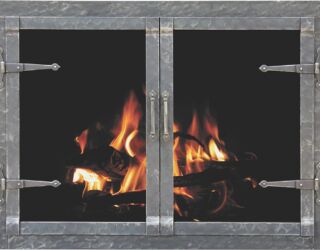Forged Iron Lapjoint Design Clear Natural Door Forged Iron Lapjoint Design Clear Natural Door