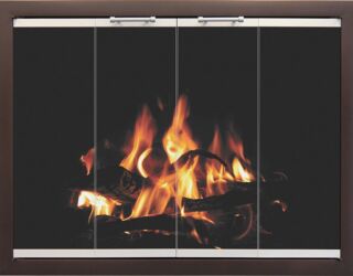 The Brentwood in Oil Rubbed Bronze with Antique Steel Trim The Brentwood in Oil Rubbed Bronze with Antique Steel Trim