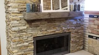 Natural Wood Shelf Mantel Natural Wood Shelf Mantel