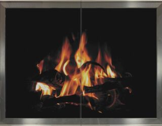 Nolita Door with Brite Nickel Hidden Frame Nolita Door with Brite Nickel Hidden Frame