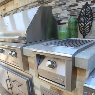 Alfresco Outdoor Kitchen with Sear Zone Side Burner Alfresco Outdoor Kitchen
