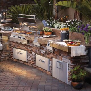 Firemagic Outdoor Kitchen with the Aurora Series Firemagic Outdoor Kitchen