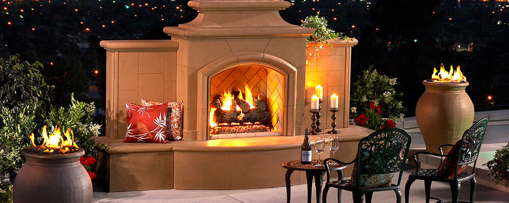 Featuring American Fyre Designs Outdoor Fireplaces & Firefalls
